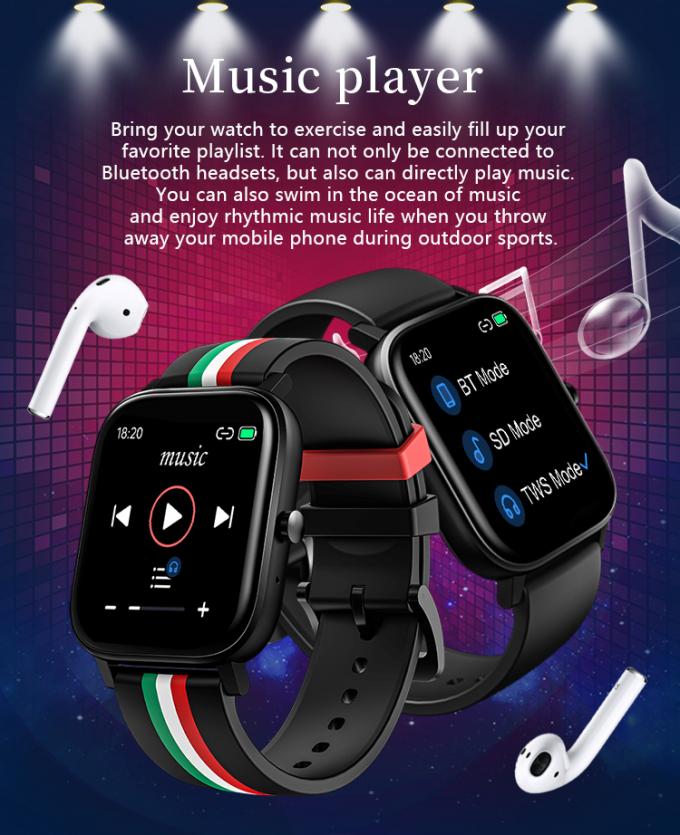 ROHS Approve MT2 IP67 Smart Bluetooth Watch Accurate Pedometer Dafit App